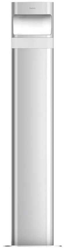 LED-Poller-Leuchte lang, Bewegungsmelder Bodenmontage, Steckdose 8,5 Watt alu