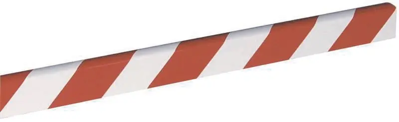 Produktfoto 1 von Absperrbalken für Innen- u. Außenanlagen Farbe: rot / weiß, Länge: 3000 mm