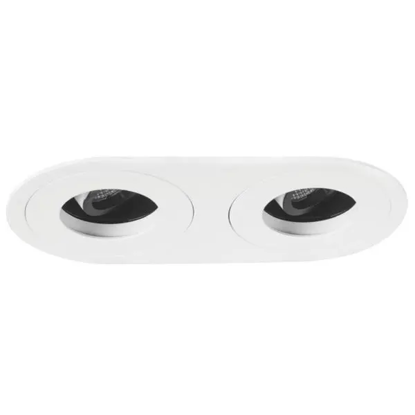 Produktfoto 1 von LED-Einbauleuchte gerundet, 350mA, 2x 12,2W, 3000K, weiss,
