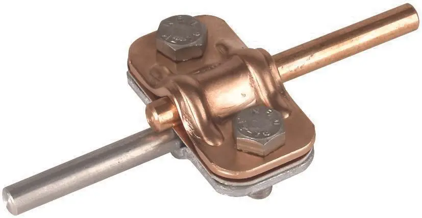 Produktfoto 1 von Zweimetall UNI-Trennklemme Cu-St/tZn f. 2 x Rd 8-10mm