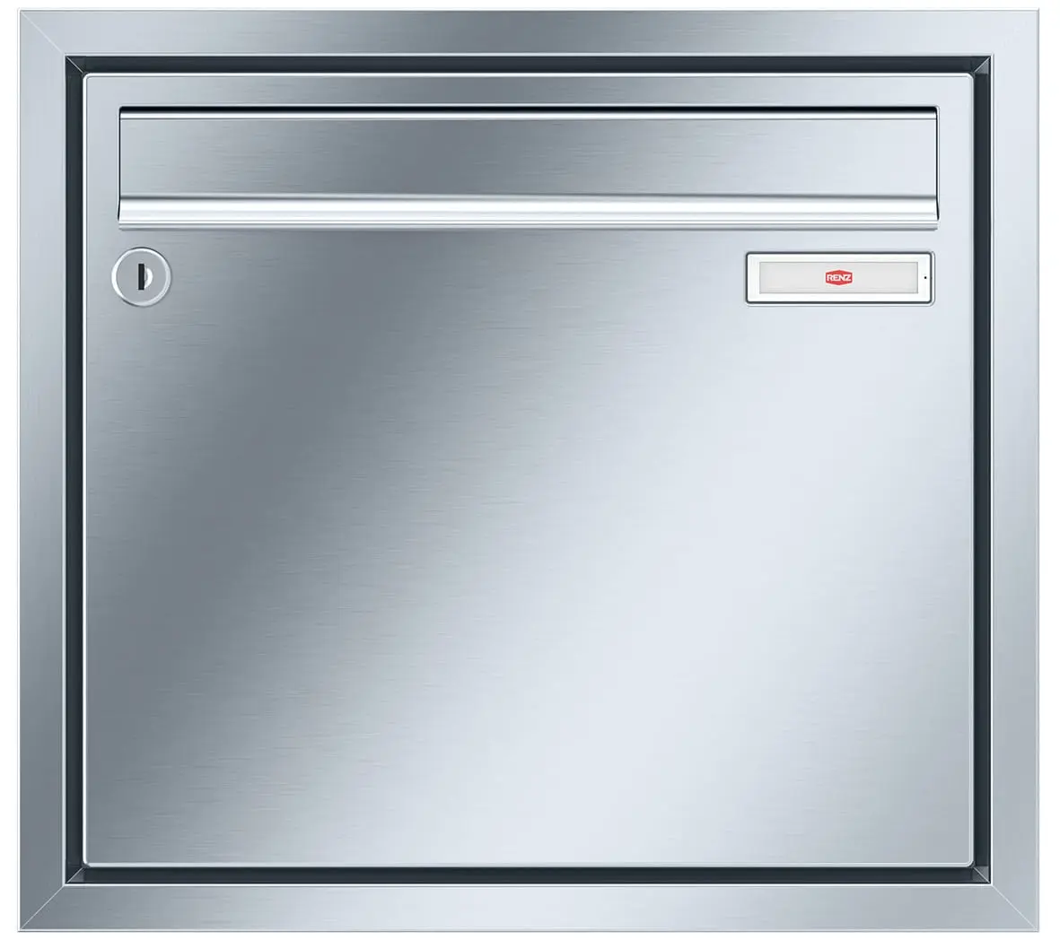 Produktfoto 1 von Briefkastenanlage Modellgr.10 420x380x100 m.eckigem Edelstahl-Putzabde