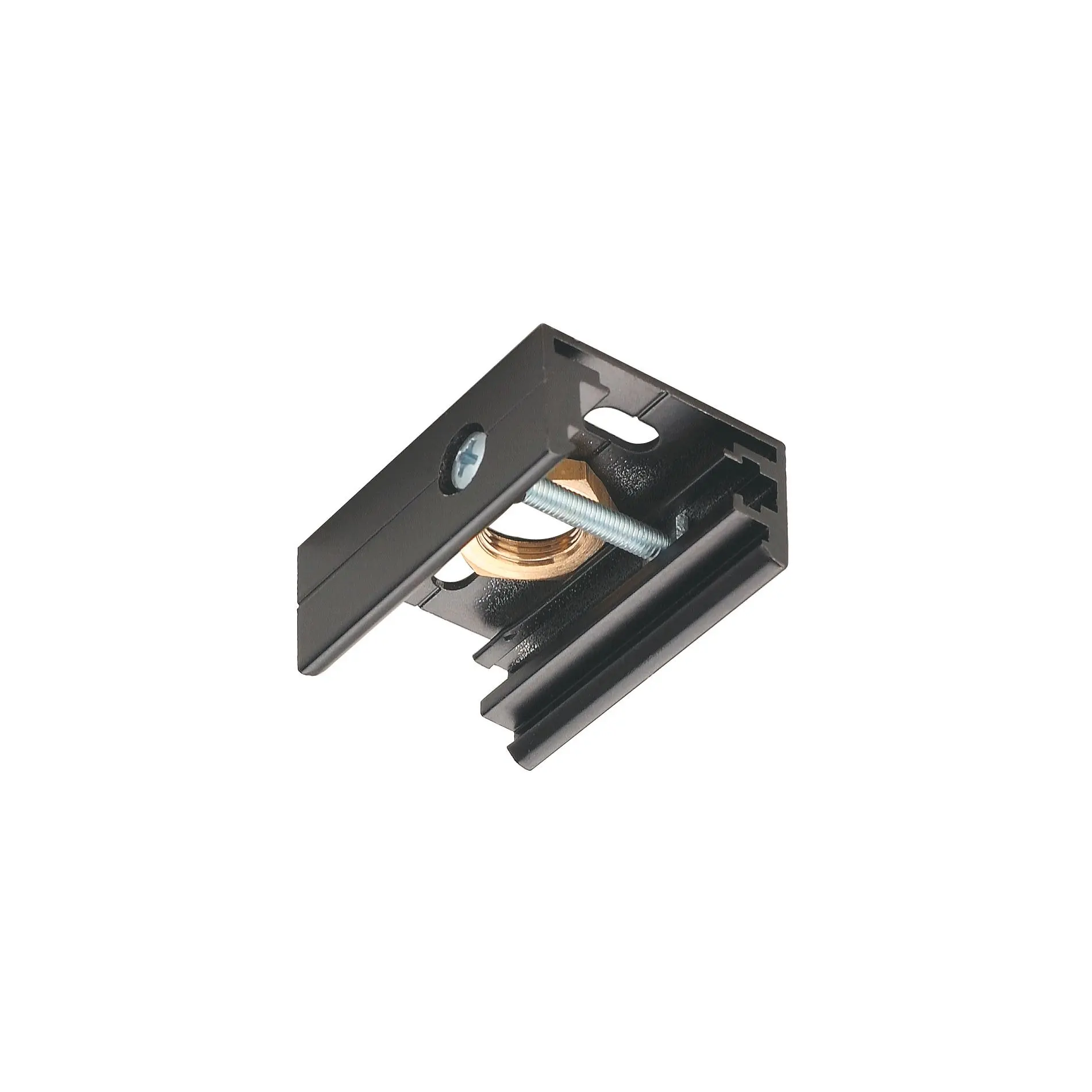 Produktfoto 1 von EUTRAC Pendelclip f.3Ph.Schiene schwarz