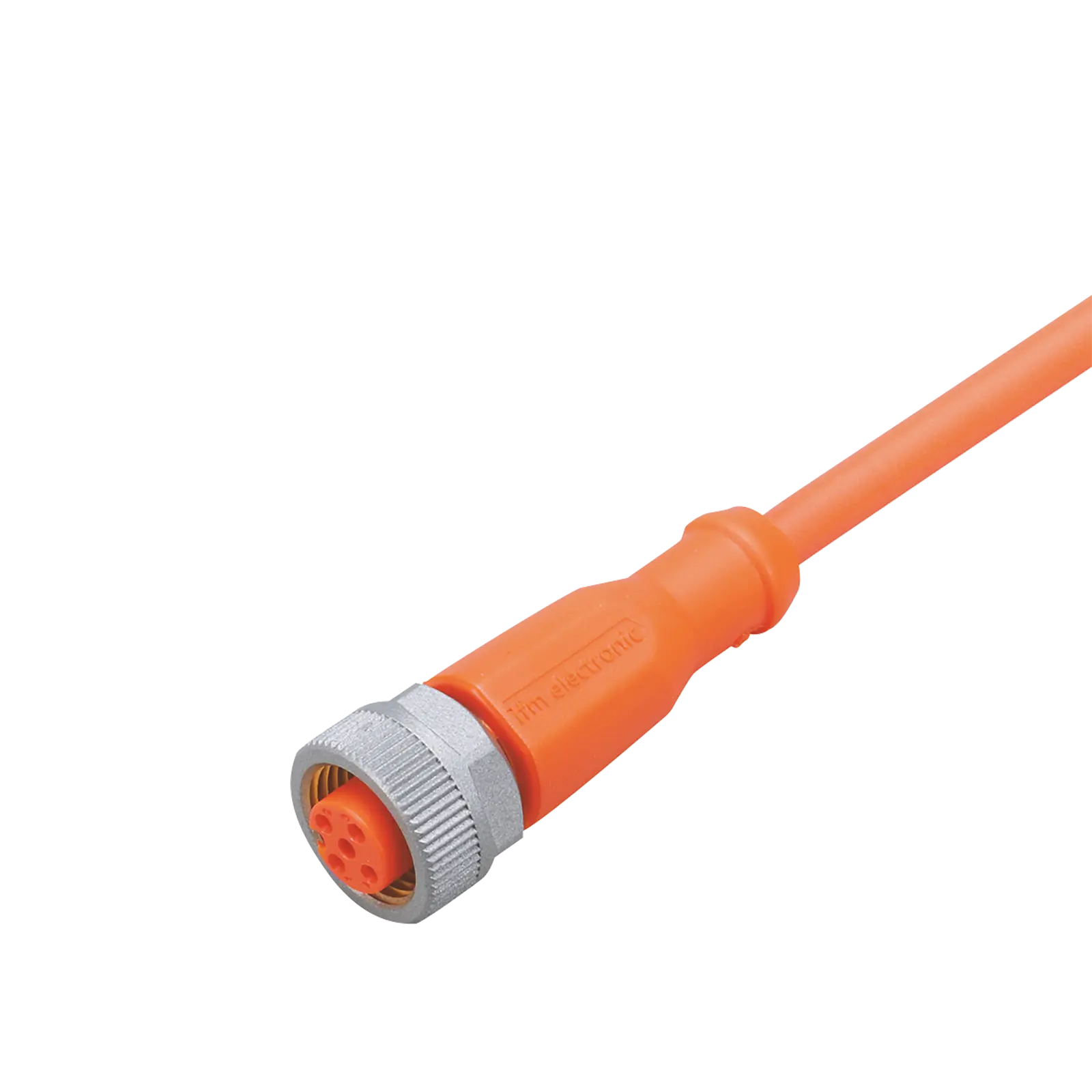 Produktfoto 1 von Anschlusskabel m.Buchse <250VAC 5m PUR Geh. TPU orange FKM IP65/67-69K