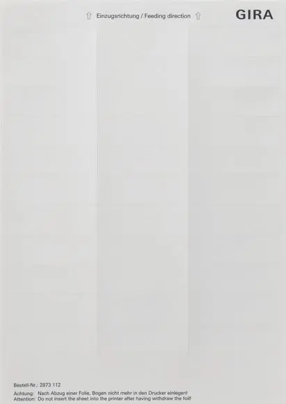 Produktfoto 1 von Beschriftungsbögen 21,8x67mm Zubehör reinweiß