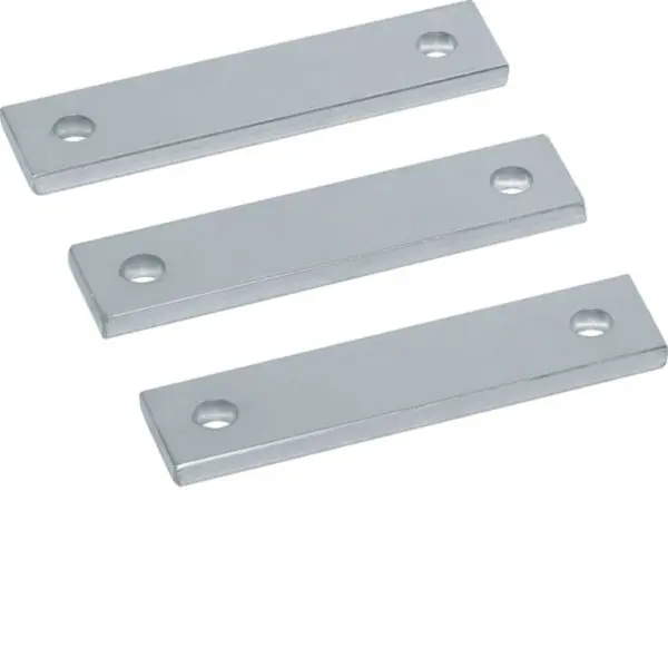 Produktfoto 1 von Cu-Schienen, univers, Wandlerlasche 40x10x170mm, verzinnt. 3 Stück im Set