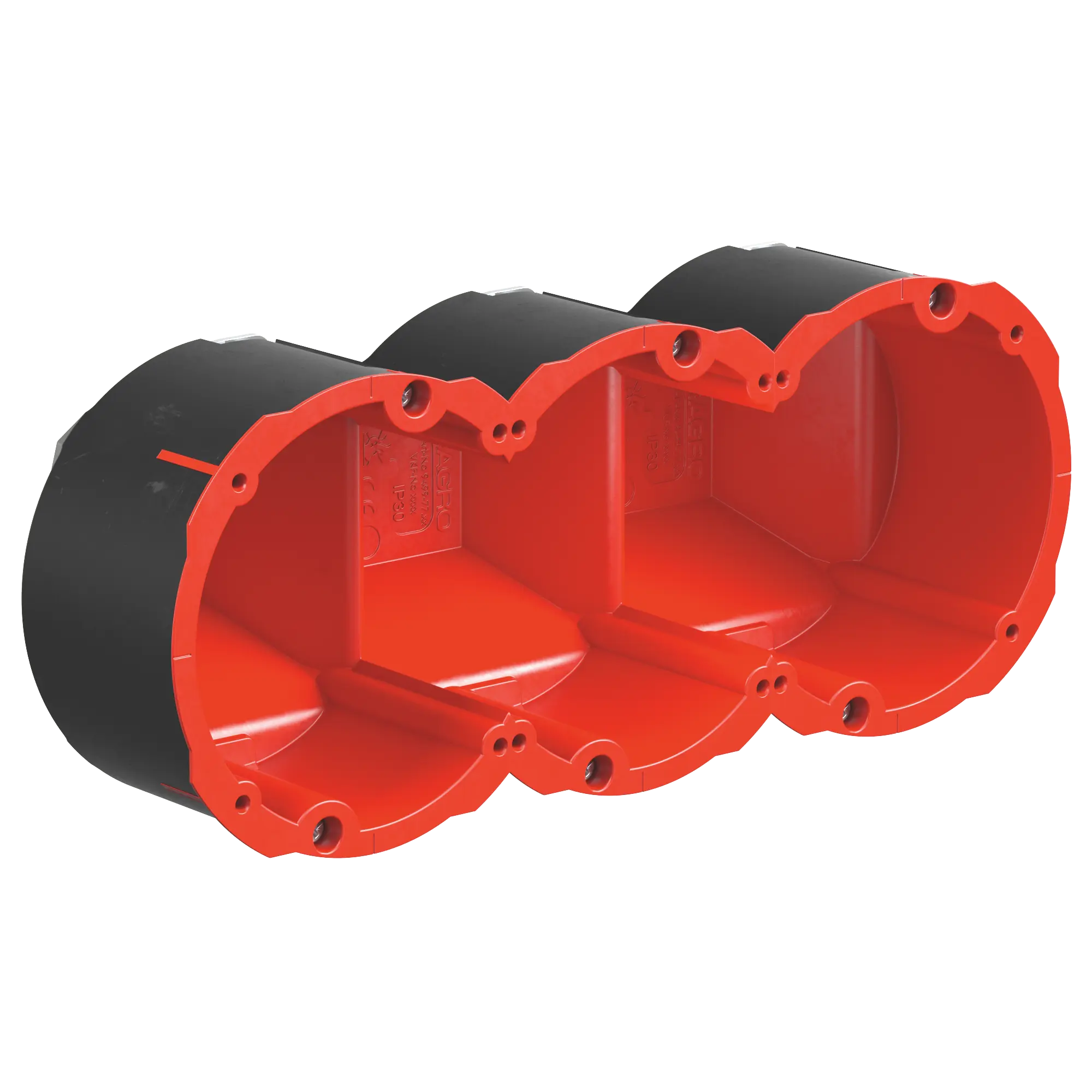 Produktfoto 1 von Brandschutz Quickbox Maxi HWD 90 3x1 Ø83mm f.EI30-EI90 205x83x73.5mm