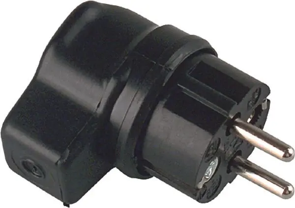 Produktfoto 1 von Vollgummi Winkelstecker B/F schwarz