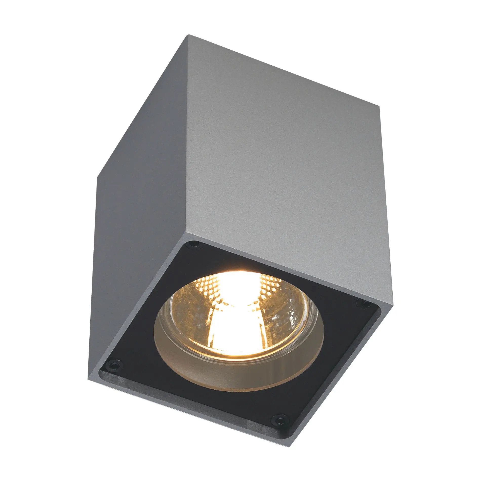 Produktfoto 1 von ALTRA DICE Deckenleuchte CL-1 eckig silbergrau/schwarz GU10 max.35W
