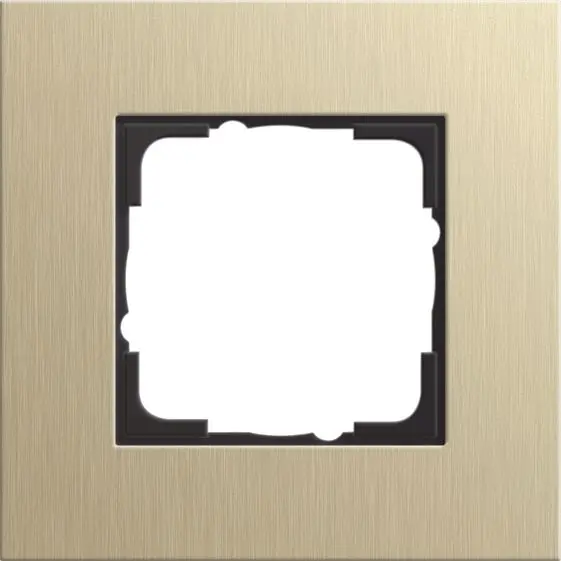 Produktfoto 1 von 1fach Abdeckrahmen Esprit Aluminium Hellgold