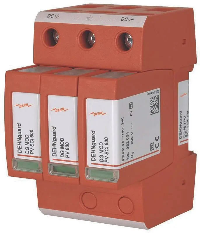 Produktfoto 1 von Überspannungsableiter Typ 2 DEHNguard M Mehrpolig für PV-Anlagen bis 1200V DC