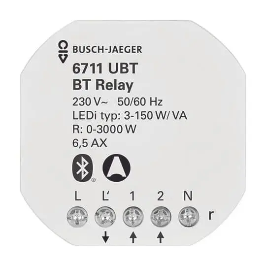 Produktfoto 1 von 6711 UBT Bluetooth, Relais Unterputz, 1-fach