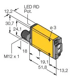 Produktfoto 1 von Opto Sensor Reflexionslichttaster KEMA 03ATEX 1441 X