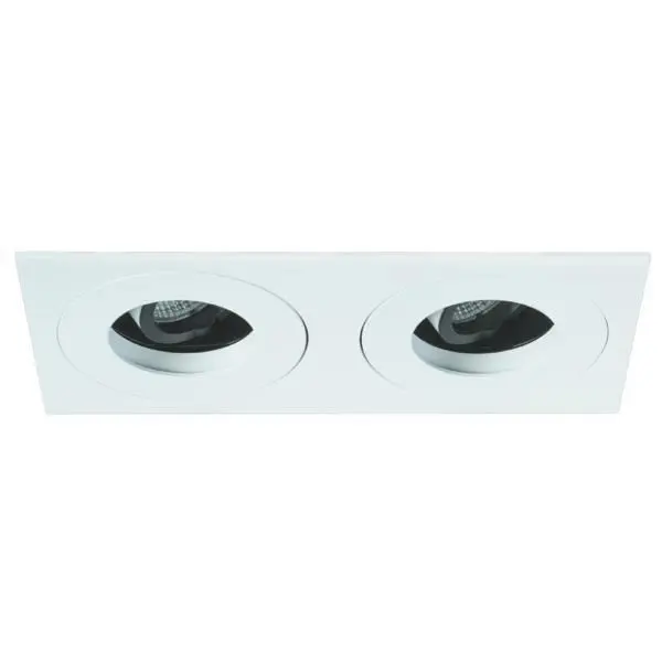 Produktfoto 1 von LED-Einbauleuchte rechteckig, 350mA, 2x 12,2W, 3000K, weiss,
