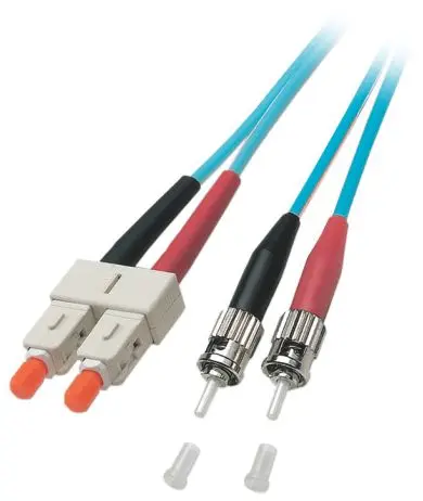 Produktfoto 1 von Duplex Jumper ST-SC 50/125µ 20m OM3 LSZH aqua