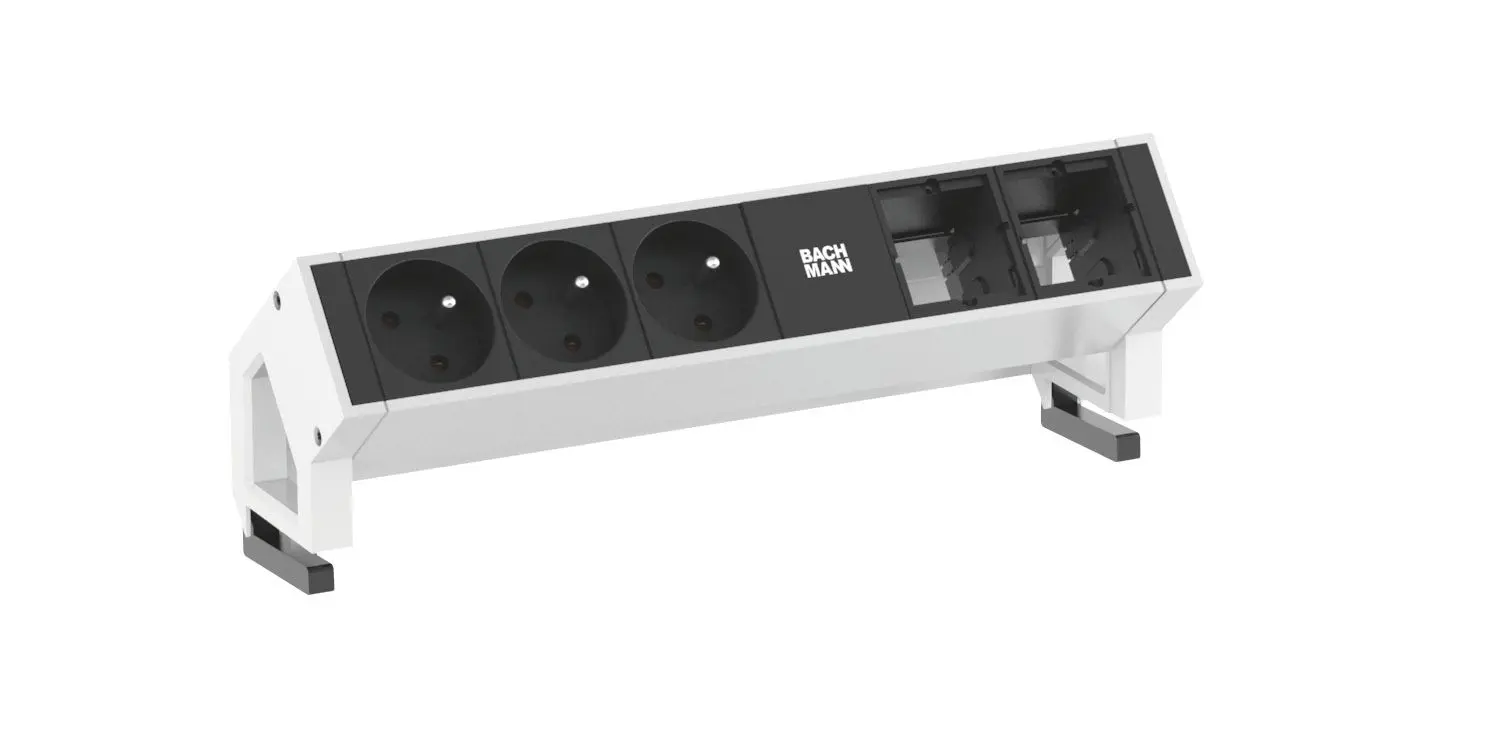 Produktfoto 1 von DESK2 3xUTE 45° 2xABD Strom 0 RAL9010