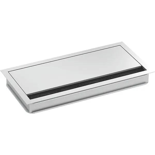Produktfoto 1 von Kabeldurchführung eckig Silber eloxiert