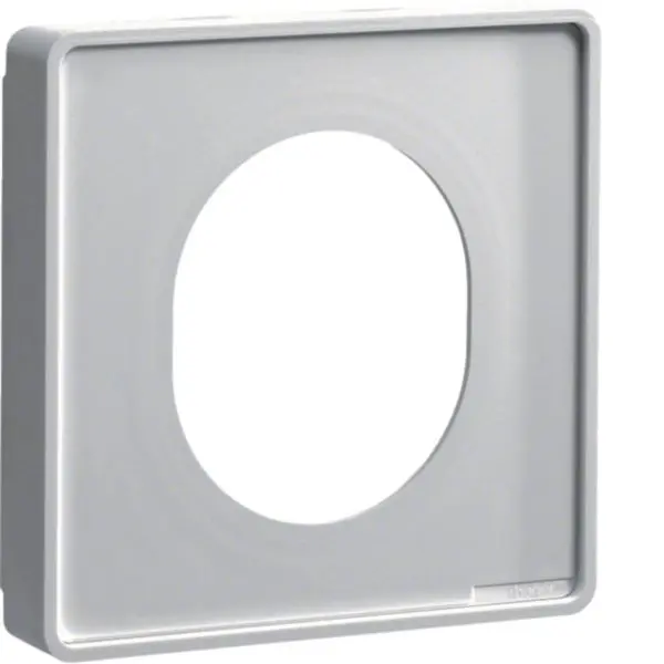 Produktfoto 1 von Blende CEE-Steckdose schnittkaschierend halogenfrei Oberteil 80mm lichtgrau