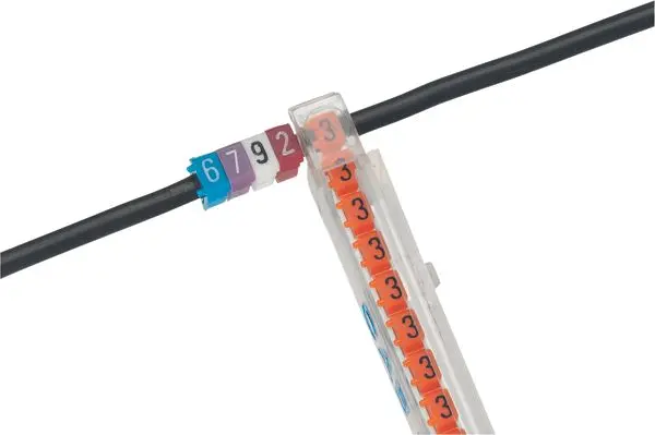 Produktfoto 1 von Kennzeichnungssystem CAB 3,f. 0,15 bis 0,5mm²,Ziffer:3Orange