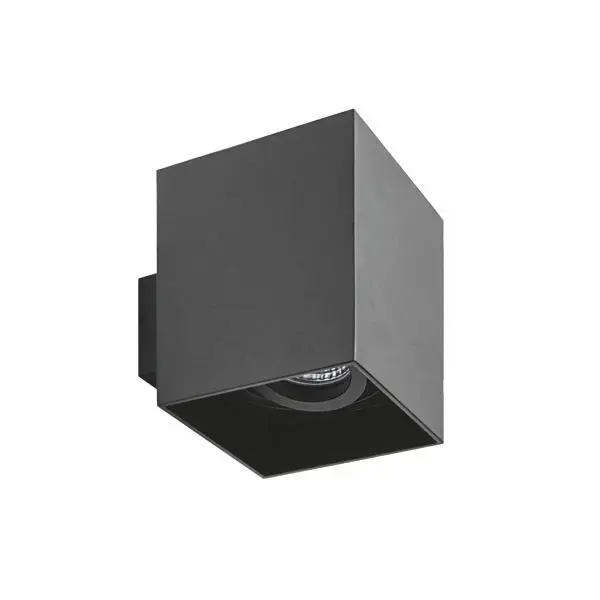 Produktfoto 1 von Wand-Anbaumodul quadratisch, strukturschwarz, L x B: 90 x 90 mm