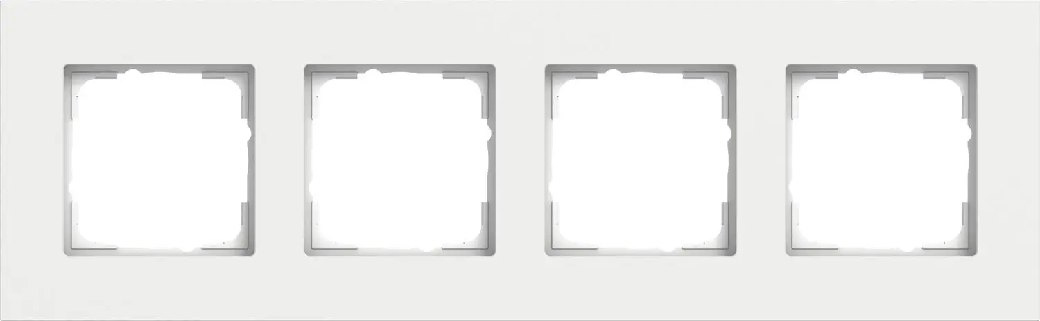 Produktfoto 1 von Abdeckrahmen 4f Gira Esprit Alum.Reinweiß m(lack.)