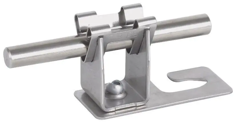 Produktfoto 1 von Dachleitungshalter f. Wellplattendächer Profil 5/8 m. DEHNgrip Rd 8mm NIRO