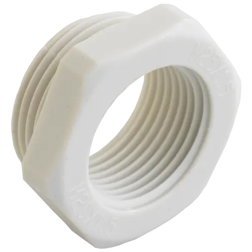 Reduktionsflansch Kst. M63x1.5 - M25x1.5 Hellgrau RAL 7035