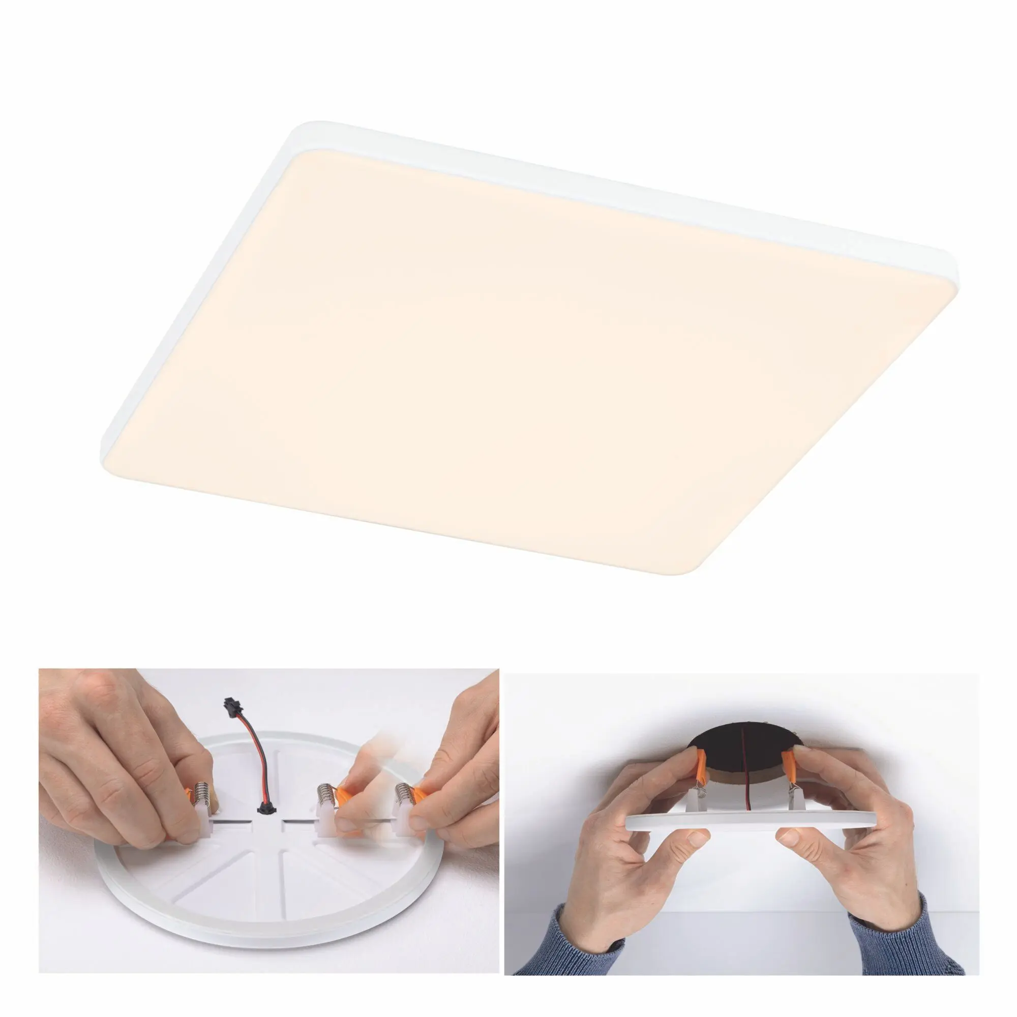 Produktfoto 1 von EBPanel Veluna VariFit Edge 200x200mm 3000Kdim 20W weiß 230V