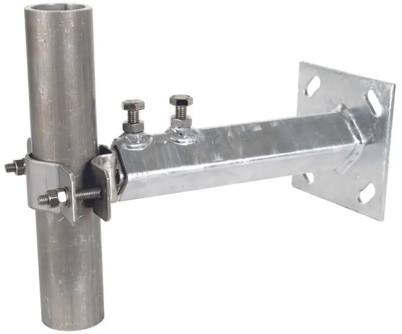 Produktfoto 1 von Wandbefestigung St/tZn-NIRO für Rohre D 40-50mm Wandabstand variabel 230-400mm