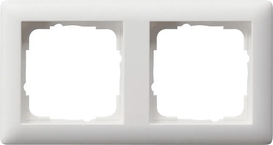 Produktfoto 1 von Abdeckrahmen 2fach Standard 55 reinweiß matt