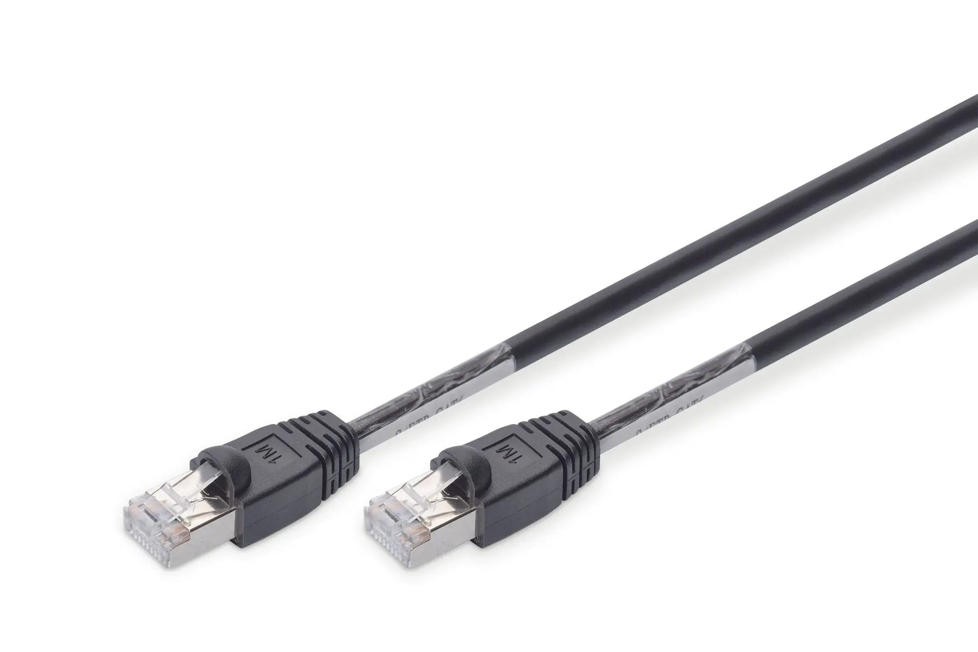 CAT 6 S-FTP Outdoor Patchkabel Cu FRPE AWG 27/7 Länge 1m sw