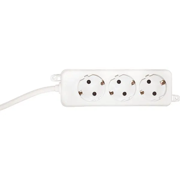 Produktfoto 1 von SELLY 3xSchuko weiß Strom 1 montierbar
