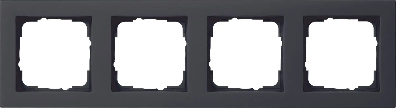 Produktfoto 1 von Abdeckrahmen 4f Gira E2 Schwarz