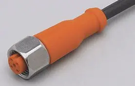 Produktfoto 1 von Anschlusskabel m.Buchse <250VAC 5m PUR Geh. TPU orange FKM IP65/67-69K