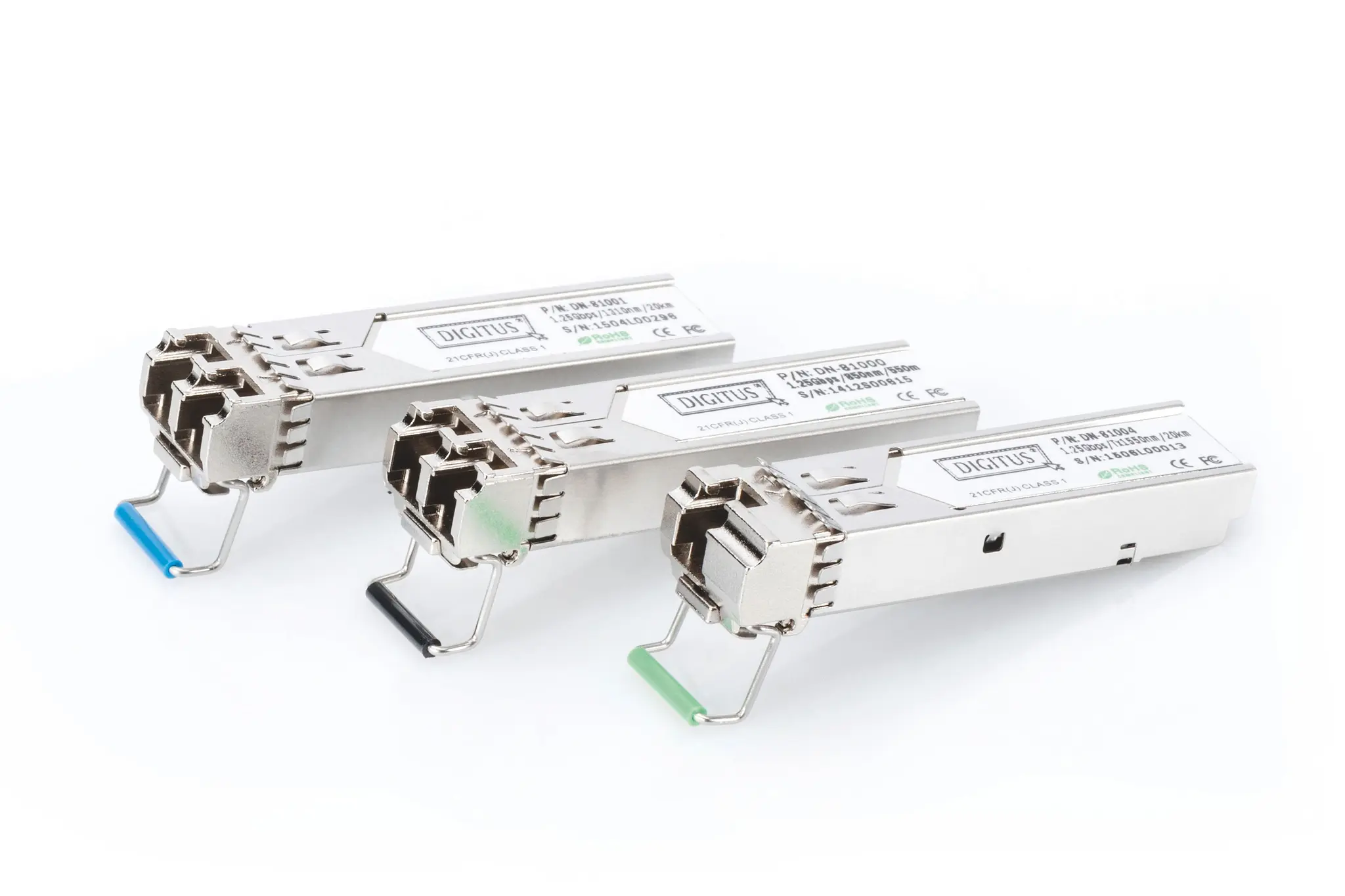 Produktfoto 1 von DIGITUS 1.25 Gbps SFP Modul 550m Multi- mode LC Duplex Connector 1000Base-SX
