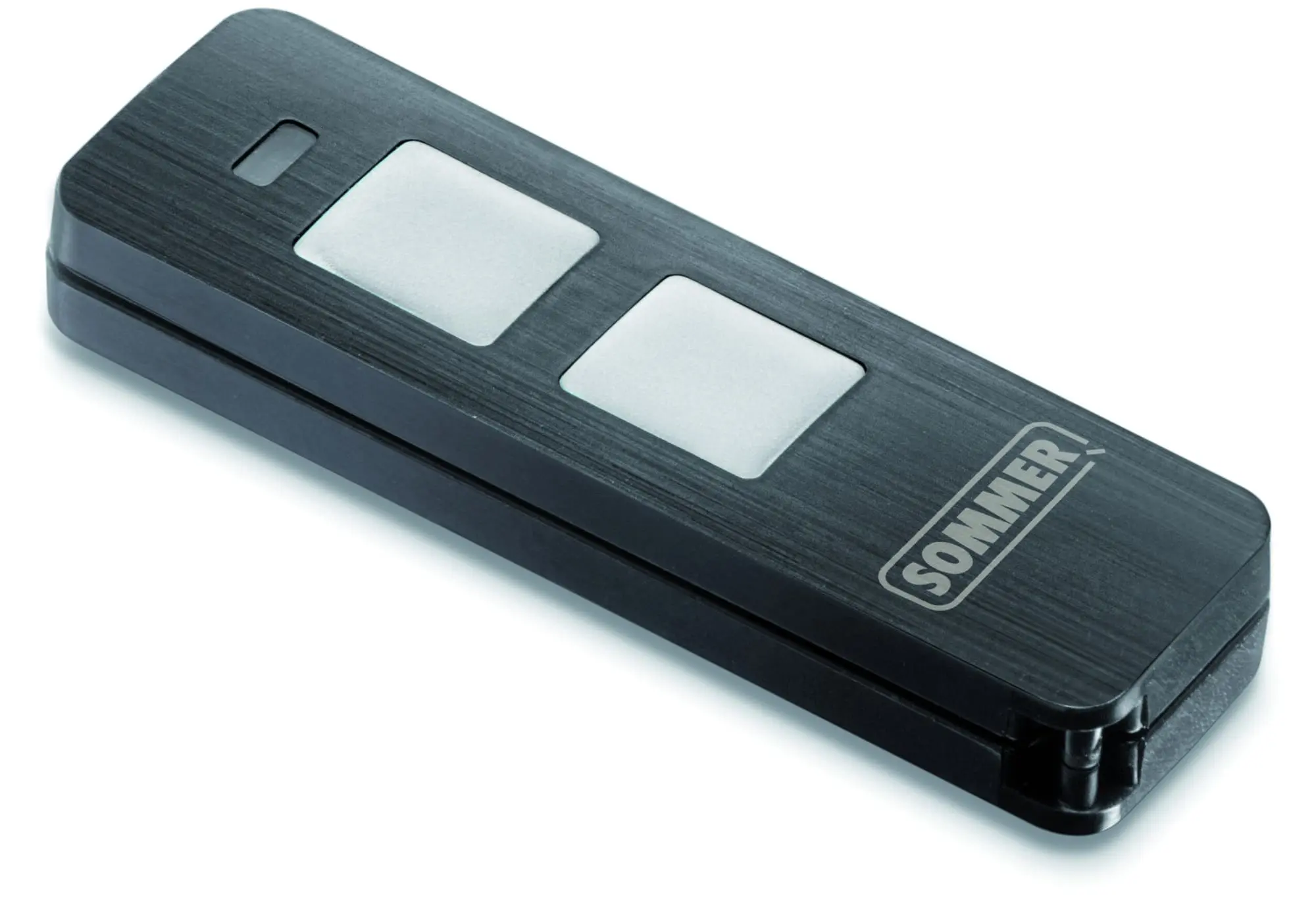 Produktfoto 1 von 2-Befehl Handsender „Pearl Twin+", 868,95 MHz schwarz/chrom