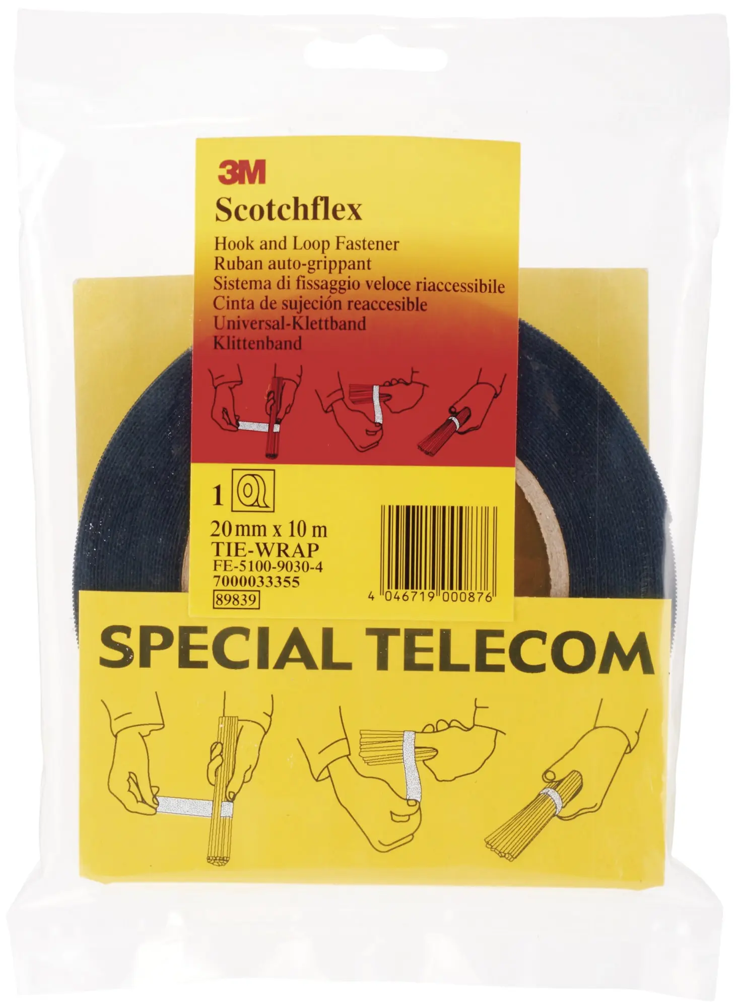 Produktfoto 1 von Scotchflex Universal Klettband 20mm x 10m