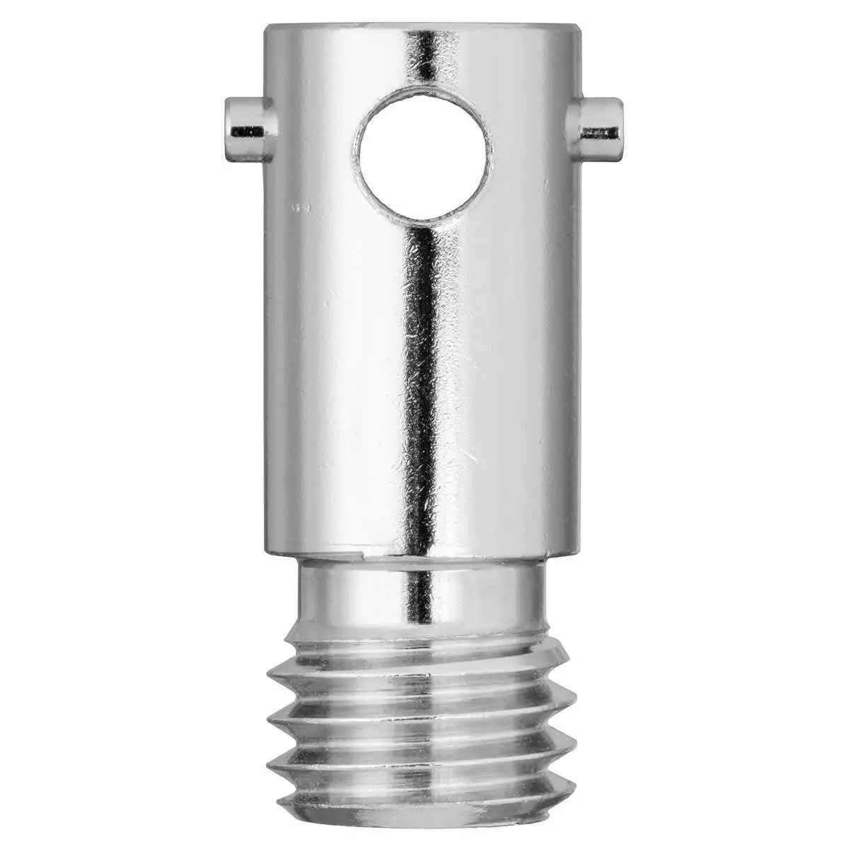 Bajonett-Gegenstück (RD), D=12/8,5mm, L=30/10mm, M12, Messing vernickelt,