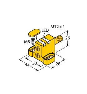 Produktfoto 1 von Induktiver Doppelsensor für Schwenkantriebe KEMA 02 ATEX 1090X