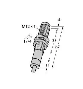 Induktiver Sensor für extreme Umgebungsbedingungen bis -60°C