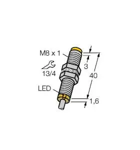 Produktfoto 1 von Induktiver Sensor mit erhöhtem Schaltabstand