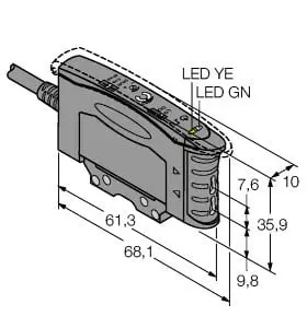 Produktfoto 1 von Opto Sensor Basisgerät für Kunststofflichtleiter
