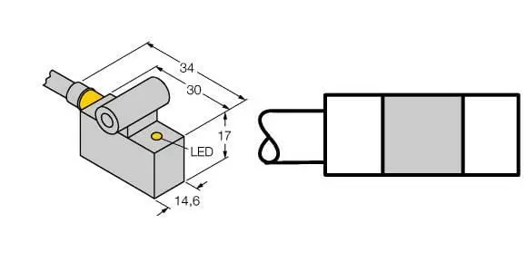 Produktfoto 1 von Magnetfeld-Sensor für Pneumatikzylinder
