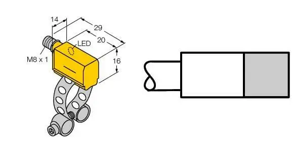 Produktfoto 1 von Magnetfeld-Sensor für Pneumatikzylinder