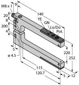 Produktfoto 1 von Opto Sensor Gabellichtschranke