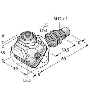 Produktfoto 1 von Induktiver Sensor für die Lebensmittelindustrie uprox+