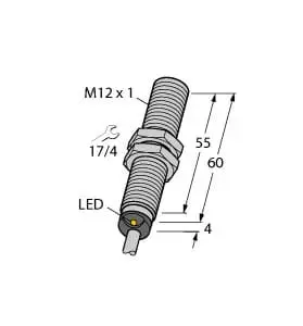 Produktfoto 1 von Magnetfeld-Sensor Magnetinduktiver Näherungssensor KEMA 02 ATEX 1090X