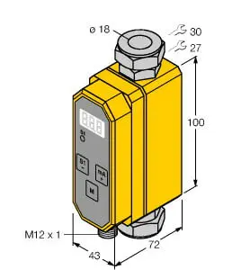 Produktfoto 1 von Durchflussmesser Inline-Sensor mit integrierter Auswerteelektronik