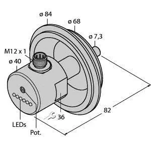 Produktfoto 1 von Strömungssensor Eintauchsensor mit integrierter Auswerteelektronik