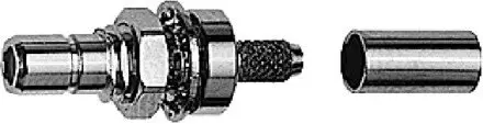 Produktfoto 1 von SMB-Einbaustecker Cr/Cr Au G7 (RG-316/U)