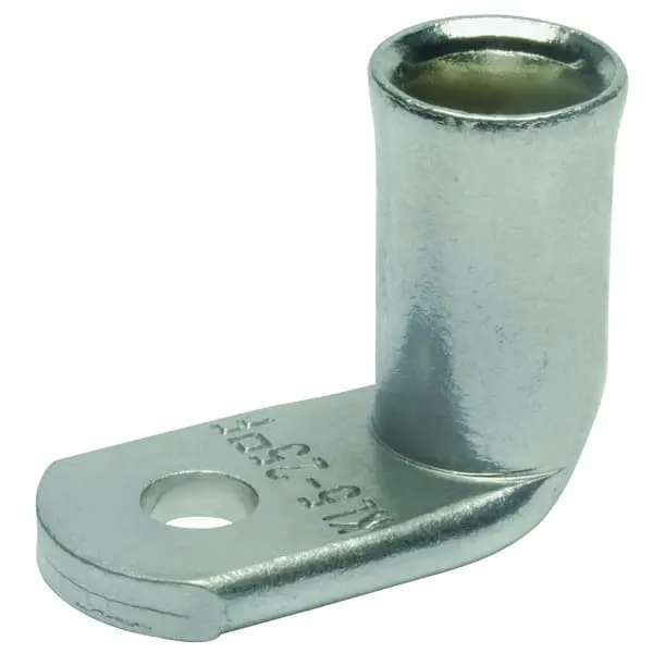 Produktfoto 1 von Rohrkabelschuh,für feindrähtige Leiter,90° abgewinkelt,70qmm,M8, E-Cu